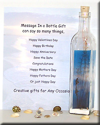 MESSAGE IN A BOTTLE WITH FISHERMAN