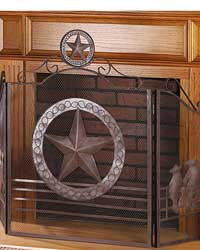 Lone Star Fireplace Screen