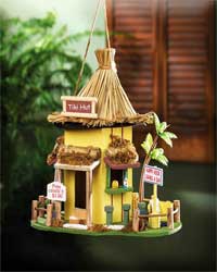 TIKI HUT BIRDHOUSE