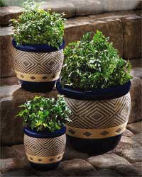 COBALT PLANTER TRIO