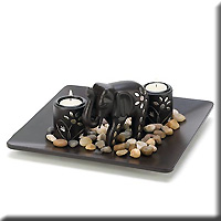 Elephant Candleholder Set