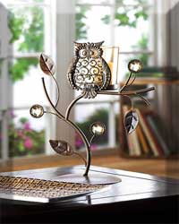 WISE OWL VOTIVE STAND