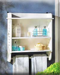 NANTUCKET BATHROOM WALL SHELF