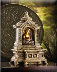 Golden Buddha Temple Fountain