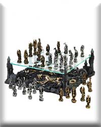 BLACK DRAGON CHESS SET