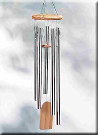 WOOD AND ALUMINUM WIND CHIMES