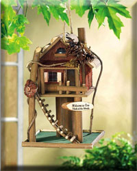 TREE HOUSE BIRDHOUSE