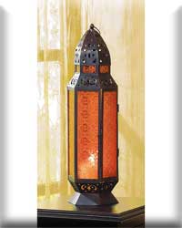 AMBER CANDLE LANTERN