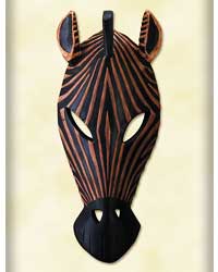 ZEBRA MASK WALL PLAQUE