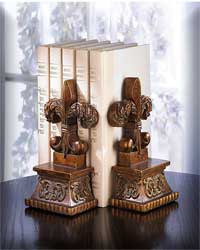 FLEUR DE LIS BOOKENDS