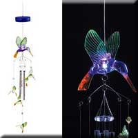 Light Up Hummingbird Windchime