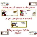 PERSONAL AND CORPORATE GIFT CERTIFICATES