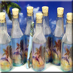 MESSAGE BOTTLE INVITATION DOLPHIN BOTTLE