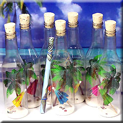 MESSAGE BOTTLE INVITATION BEACH SCENE