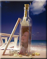 Personalized Photo Message Bottle